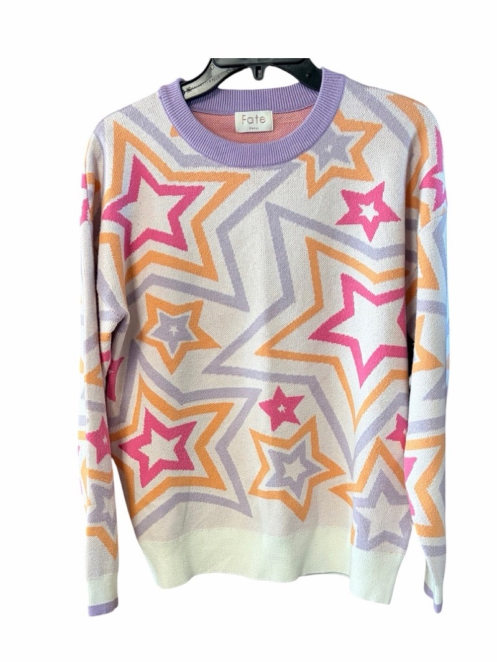 Fate Star Pattern Crewneck Sweater